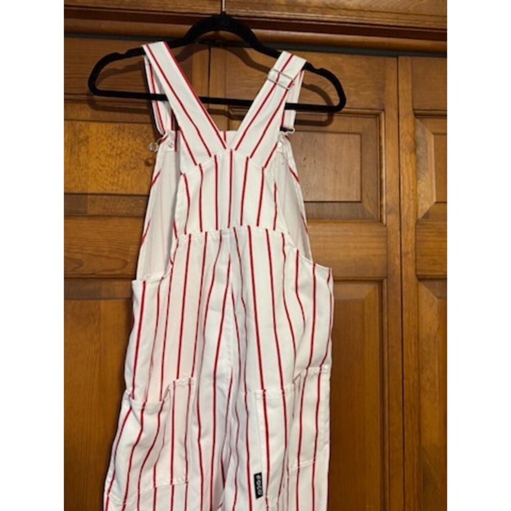 FOCO Philadelphia Phillies Men’s Pinstripe Bib Overalls White Red MLB Size S - Picture 13 of 13